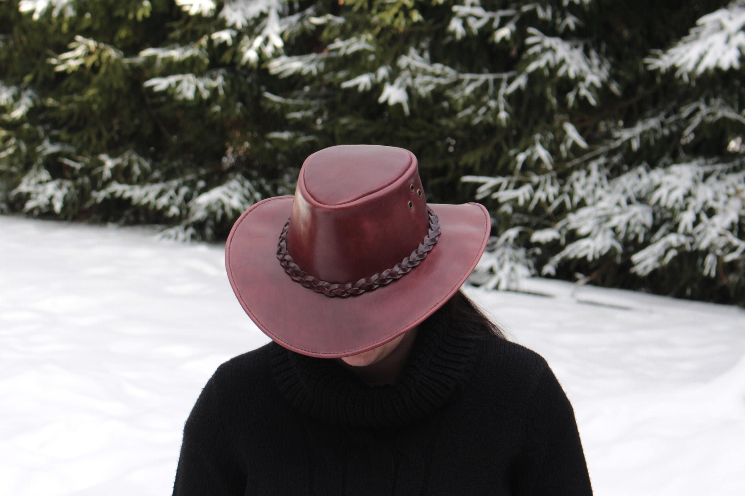 Leather Hat Pattern Digital PDF Template Etsy