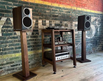 Audio Rack / Solid Hardwood / Completely Customizable
