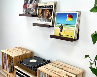 Floating Record Shelf Vinyl Floating Shelf Vinyl Storage Shelf Record  Display Record Storage Shelf 