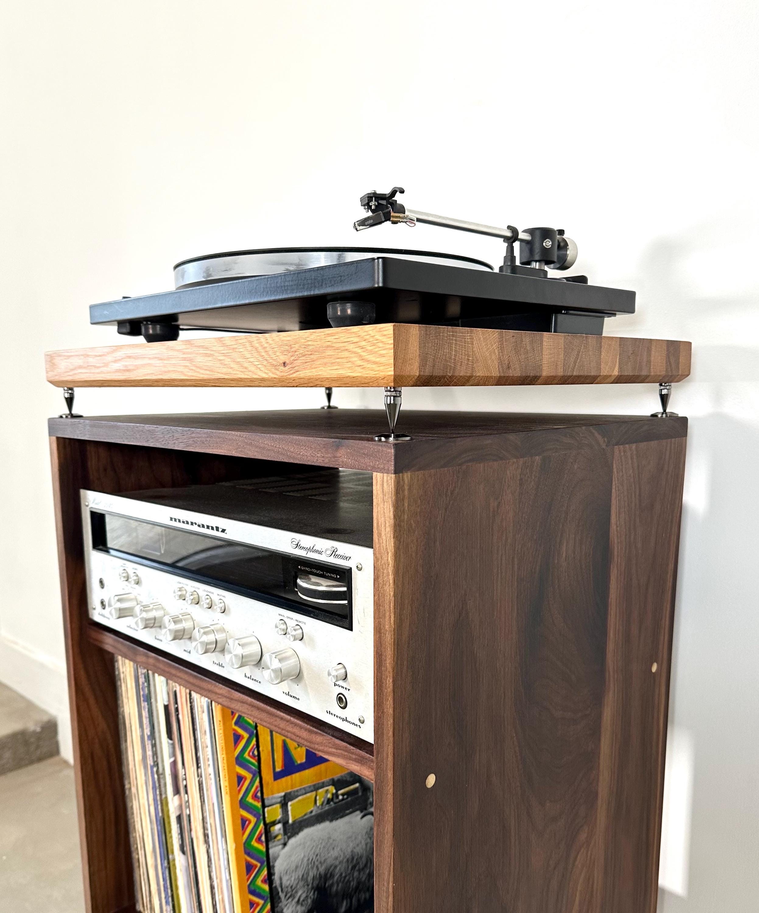 Butcher Block Audio Plinth / Turntable Isolation Platform / Solid