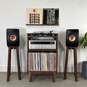 Record Player Stand / Solid Hardwood / Completely Customizable - Etsy