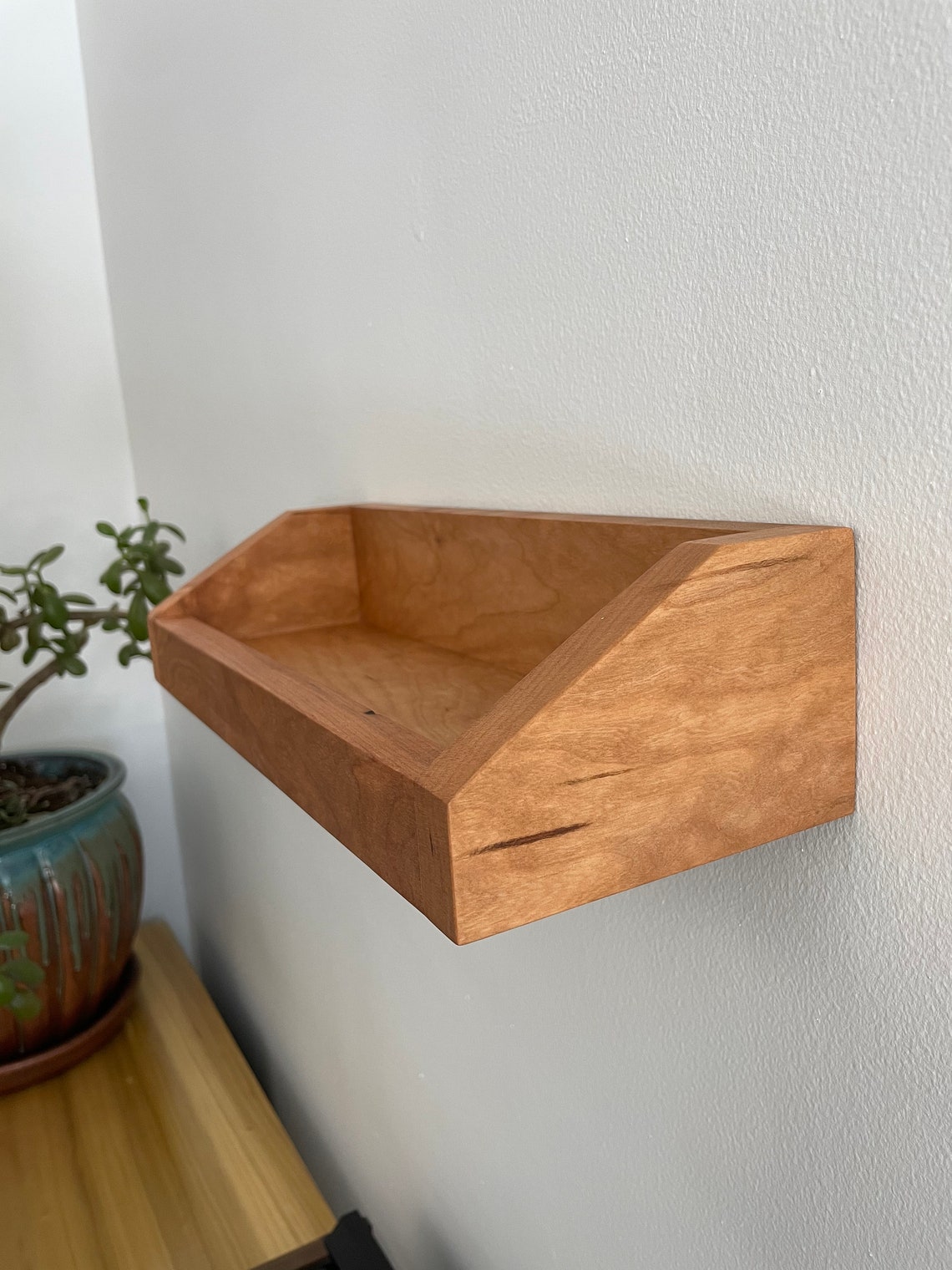 Floating Record Shelf Floating Record Display Record Etsy