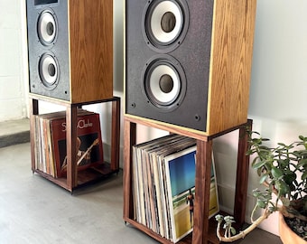 Speaker Stands / HF4’s / Completely Customizable / Solid Hardwood / Home Audio Stands