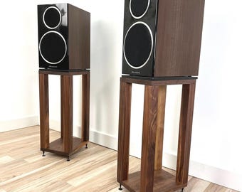 Speaker Stands / HF4’s / Completely Customizable / Solid Hardwood / Home Audio Stands