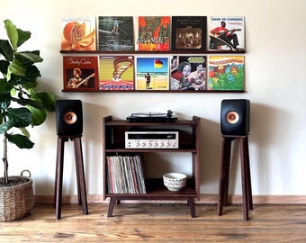 5 Record Ledge / Record Display Shelf / Floating Vinyl Shelf / Hard wood Shelf
