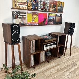 5 Record Ledge / Solid Hardwood / Vinyl Shelf image 2