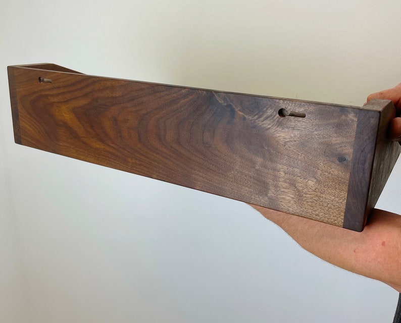 Zwevende plank draaitafel / Aanpasbare plank voor platenspeler / Projectorplank / Massief hardhout afbeelding 11