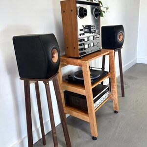 Audio Rack / Equipment Stand / Solid Hardwood / Completely Customizable ...