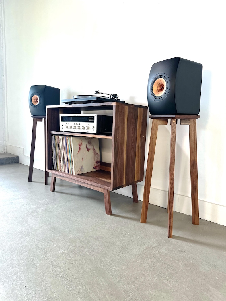 Speaker Stand Set / Tall and Customizable Bookshelf Speaker Stand / HF1’s image 1