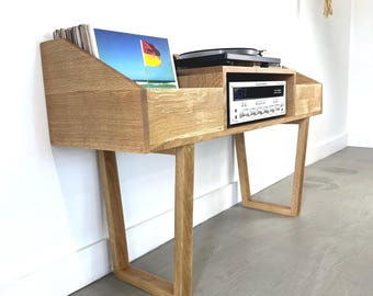 Lakewood / Stojak na płyty winylowe / Lite drewno