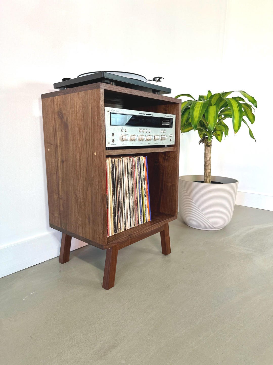 Customizable Record Storage Console / Record Player Stand / Solid ...