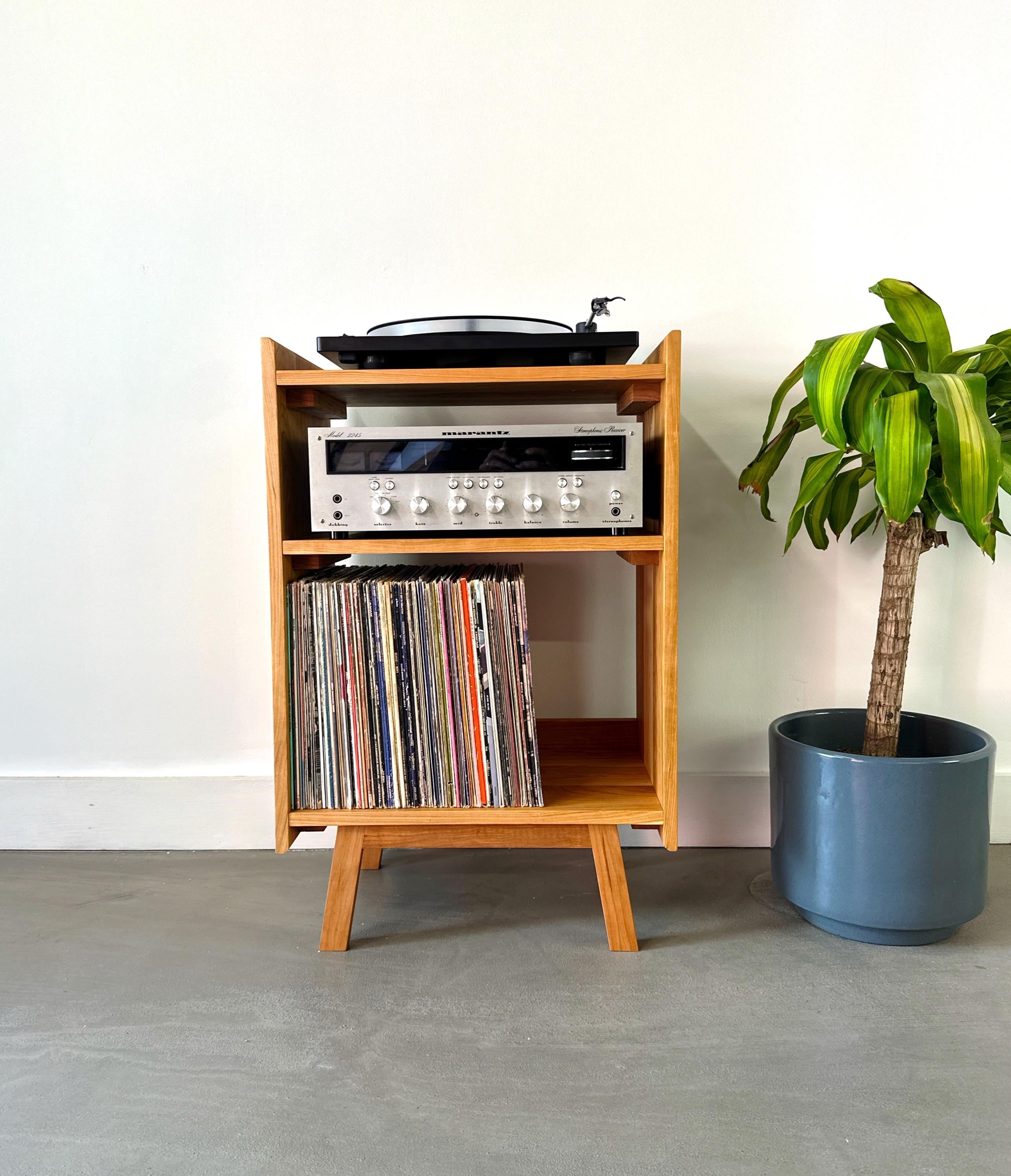 Record Player Stand / Solid Hardwood / Completely Customizable - Etsy