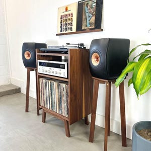 Record Player Stand / Solid Hardwood / Completely Customizable - Etsy