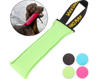 Green Dog Tug Toy Bite Pillow Agility Training Pull Interactive Play Puppy Floats on Water Pad Training DogCentre®