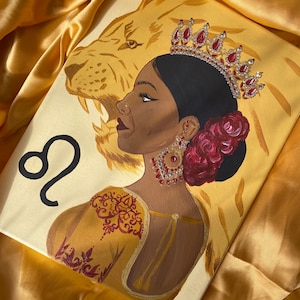 Horoscope LEO sud-asiatique ORIGINAL CANVAS