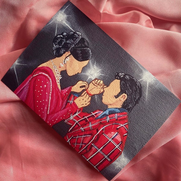 Om shanti om- Aakhon Mein Teri inspired Print - Bollywood - Deepika Padukone and Sharukh Khan