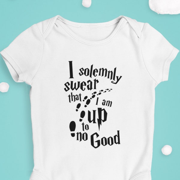 I Solemnly Swear That I Am Up To No Good - Baby Grow - Bodysuit - Romper - Onesie - Sleepsuit - Baby Clothing - Perfect Gift