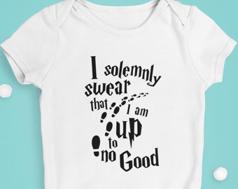 I Solemnly Swear That I Am Up To No Good - Baby Grow - Bodysuit - Romper - Onesie - Sleepsuit - Baby Clothing - Perfect Gift