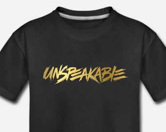 Camiseta infantil USPEAKABLE YouTube Gamer - Camiseta para niño y niña - 100 % algodón - Regalo perfecto - Disponible en 9 colores
