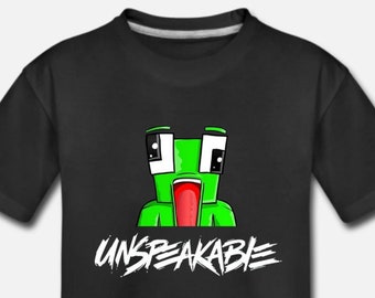 Camiseta infantil USPEAKABLE YouTube Gamer - Camiseta para niño y niña - 100 % algodón - Regalo perfecto