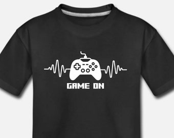 Kids Game On T-Shirt - Gaming - Boys & Girls T-Shirt - Top - 100% Cotton - Perfect Gift