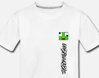 Camiseta infantil USPEAKABLE YouTube Gamer - Camiseta para niño y niña - 100 % algodón - Regalo perfecto - Disponible en 9 colores
