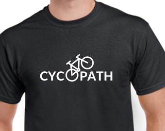 Camiseta de ciclismo para hombre - Camiseta divertida Cycopath - Regalo perfecto