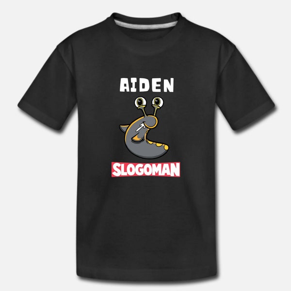 Kids Slogoman Personalised Name T-Shirt - YouTube Merch - Fun Character Clothing - Boys & Girls T-Shirt - Top - 100% Cotton - Perfect Gift