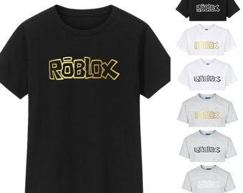 Camiseta infantil de ROBLOX - YouTuber - Personaje divertido - Camiseta para niño y niña - Top - 100 % algodón - Regalo perfecto