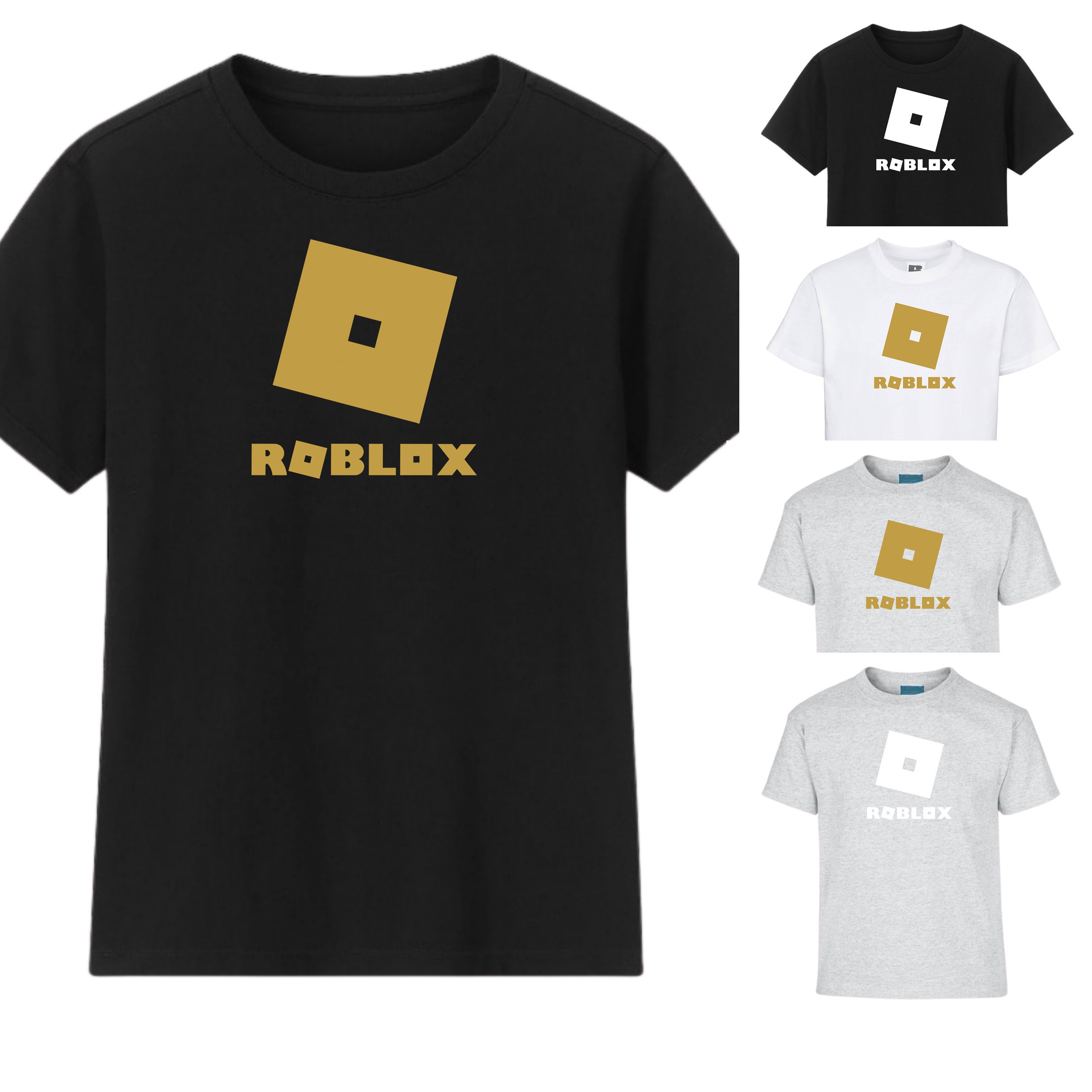 Roblox Face Kids T-Shirt Tee Top Gaming Gamer Boys Girls