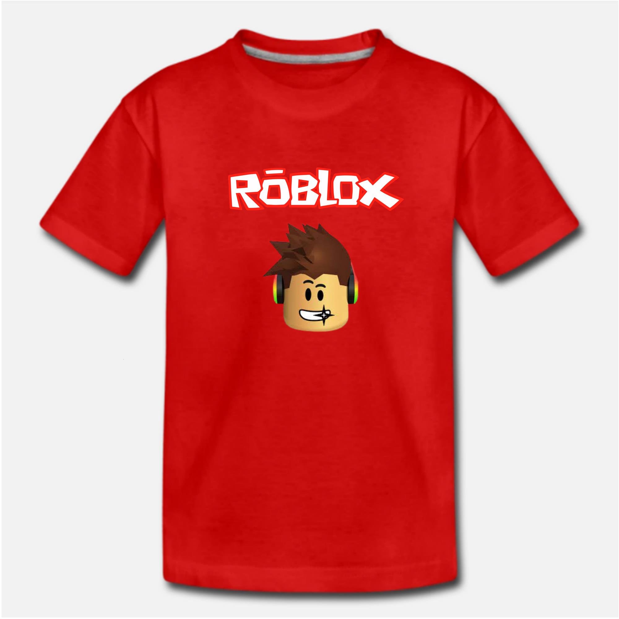 Sofia Clothing Kid's Roblox Gamer Design T-shirt (White, 5-6 Years