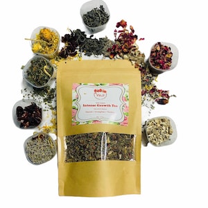 Intense Hair Growth Tea & Hair Care Equipment- Two inches of hair growth in just a few weeks