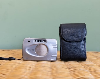 Minolta Vectis 300 APS 35 mm camera met koffer