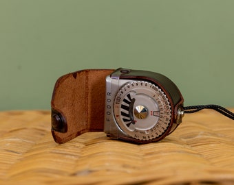 Vintage Fodor Exposure Light Meter With Leather Case