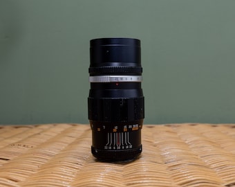 Rubica 135mm f3.5 Lente vintage MT42 montura de tornillo