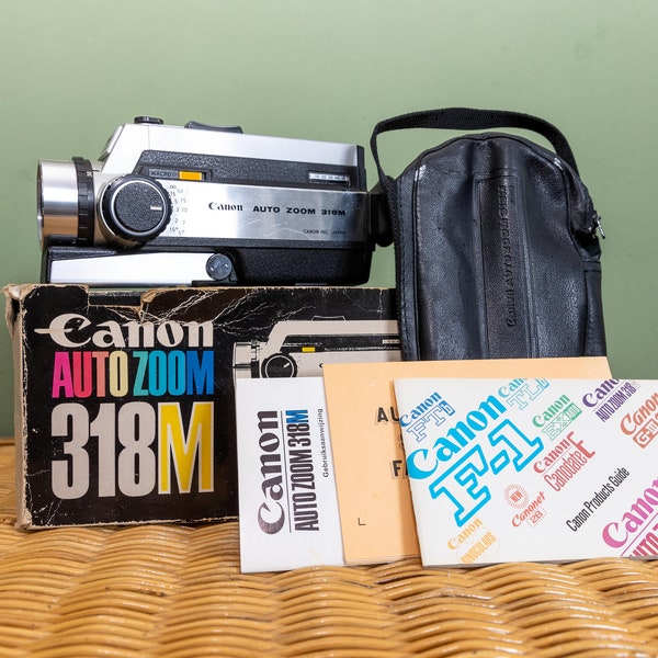 DEFECT! Canon Auto Zoom 318M  Super 8mm small film + Case and box