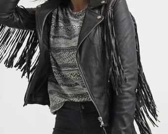 fringe leather jacket