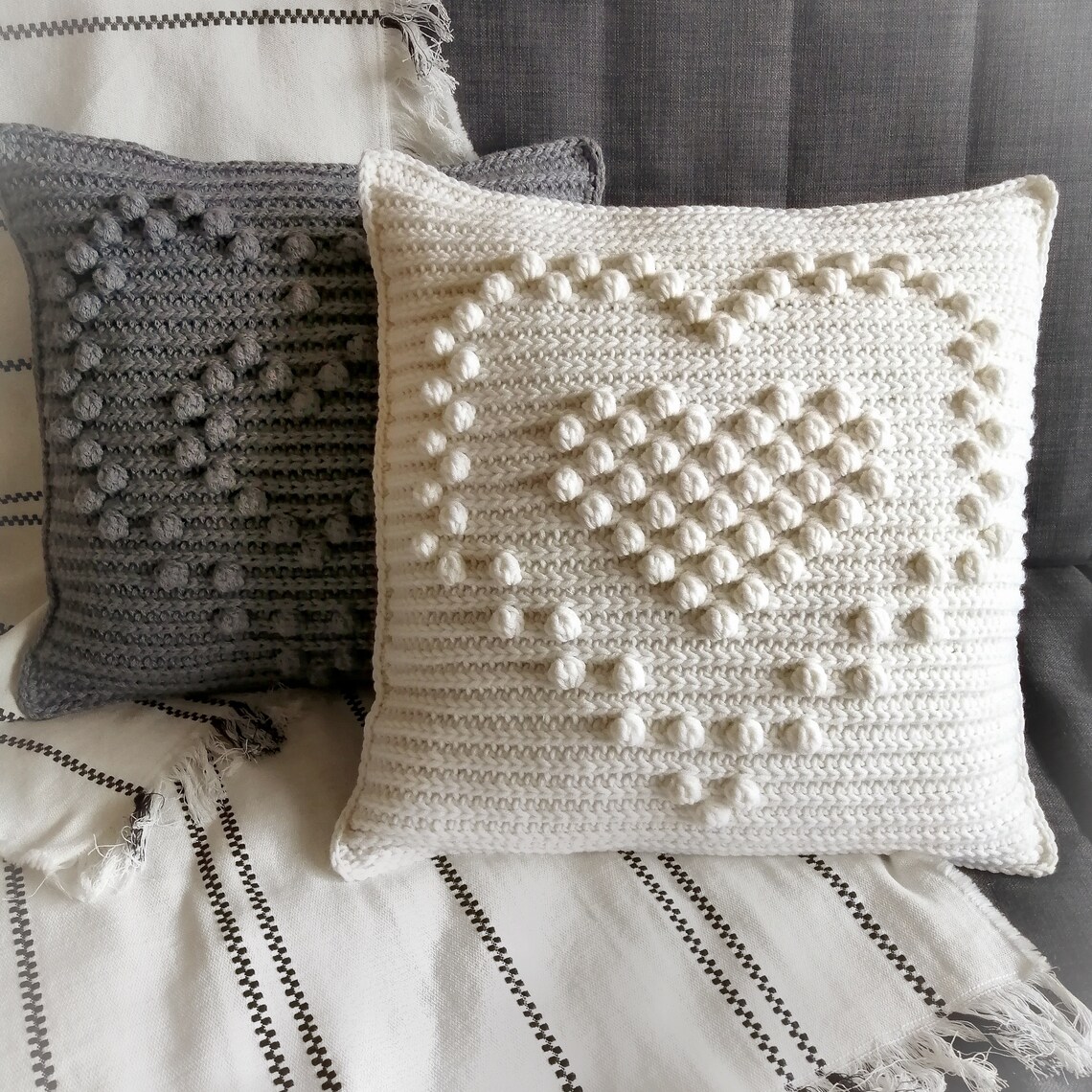 Crochet pillow cover pattern diy home decor pdf pattern Etsy
