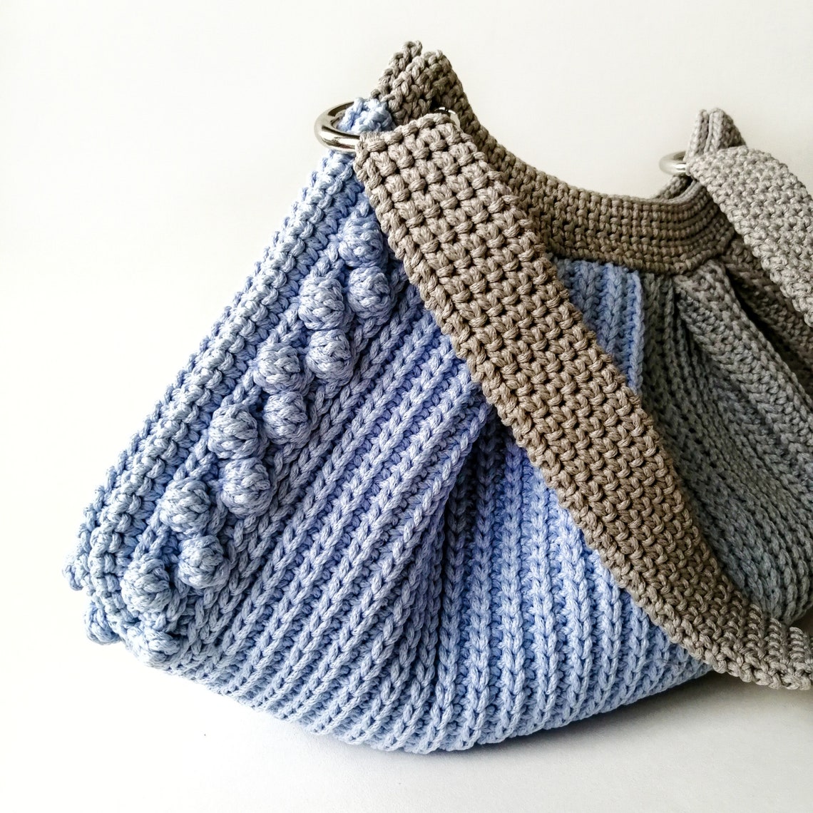 Baguette bag crochet pattern crochet Y2K shoulder bag | Etsy