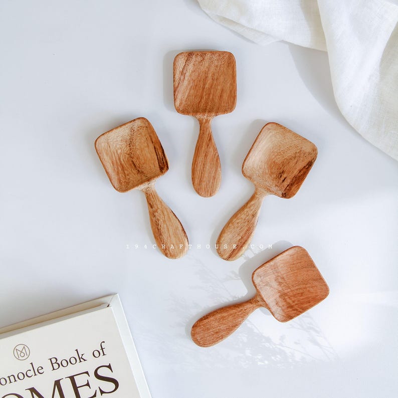 Personalized wooden kitchen utensil rustic handmade wooden spoon