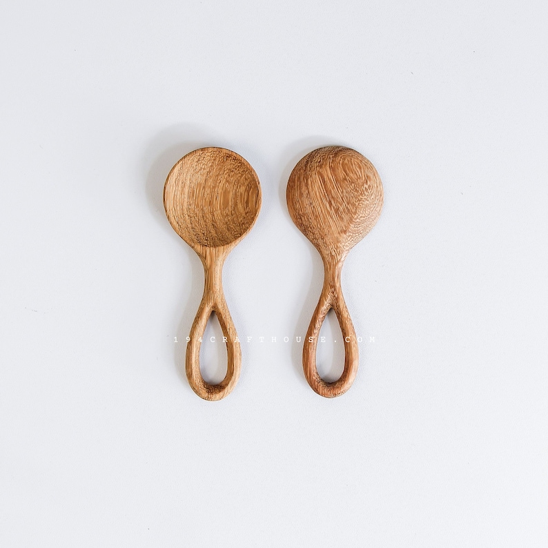194GiftHouse Doussie Wood Spice Spoon - Thumbnail 4