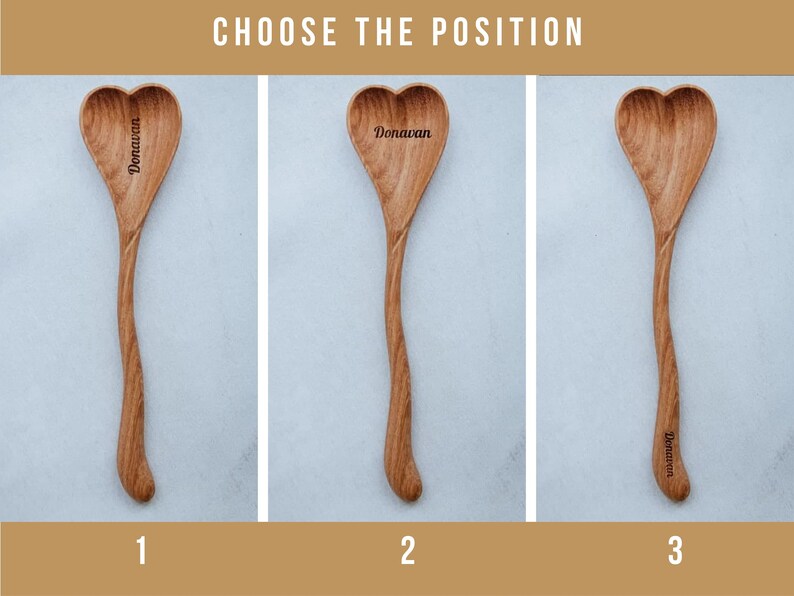 Long Handle Wooden Coffee Spoon Hand Carved Teaspoon Branch Etsy