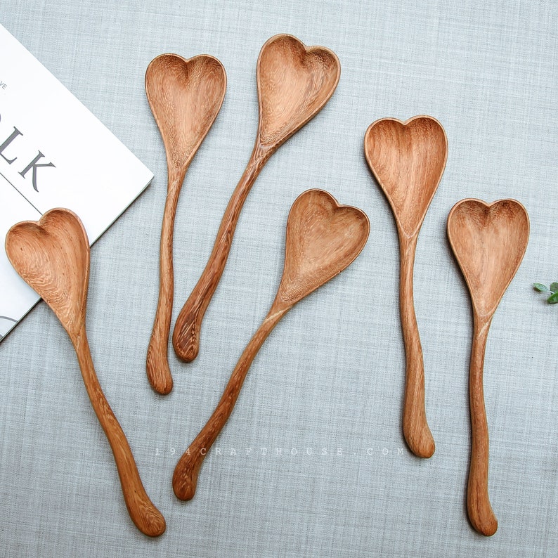 194GiftHouse Doussie Wood Spoon - Thumbnail 3
