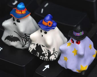 Ghost Resin Keycap: Halloween Artisan Keycap for Mechanical Keyboard