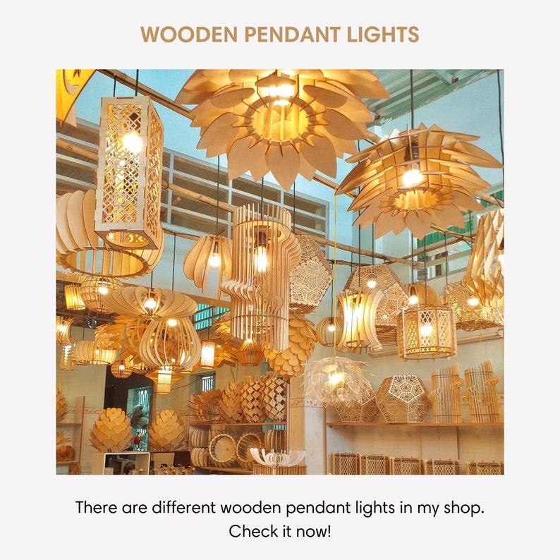 Whale Pendant Light For Kitchen Island, Wooden Whale Lamp Shade Ceiling Chandelier Hanging Light, Ocean Nursery Decor Birthday Gift for Kids image 10