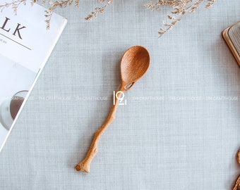 7" Engraved Wooden Cooking Spoon Customized Housewarming Gift, Handmade Wooden Kitchen Utensils, Wedding Party Shower Favor, Farmhouse Decor