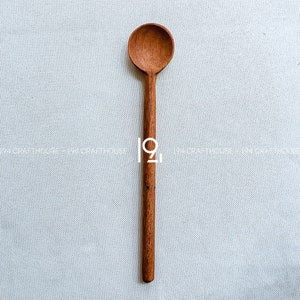 7 Inch Mini Wooden Spice Spoon Sugar Salt Spoon Natural Timber Teaspoon Small Wood Spoon Handmade Doussie Wood Can Be Engraved Gift