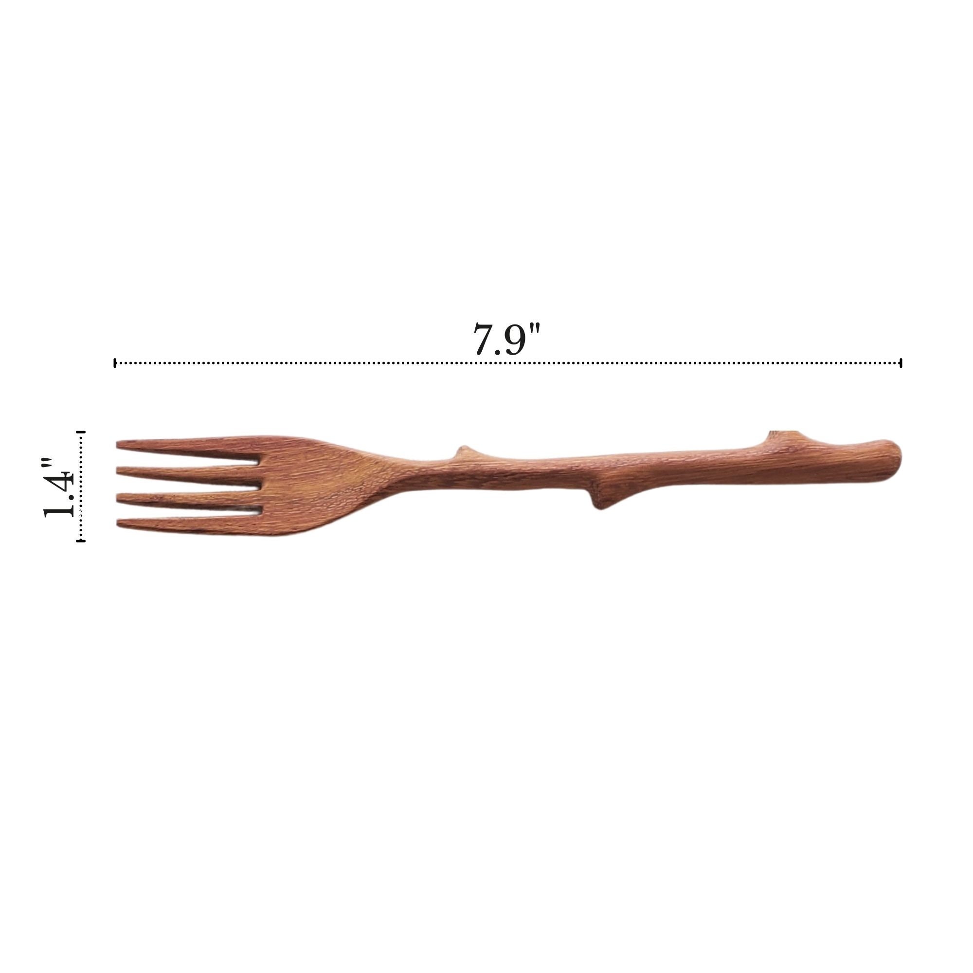 Wooden Pasta Fork Wood Spaghetti Forks Ramen Spoon Wooden Etsy
