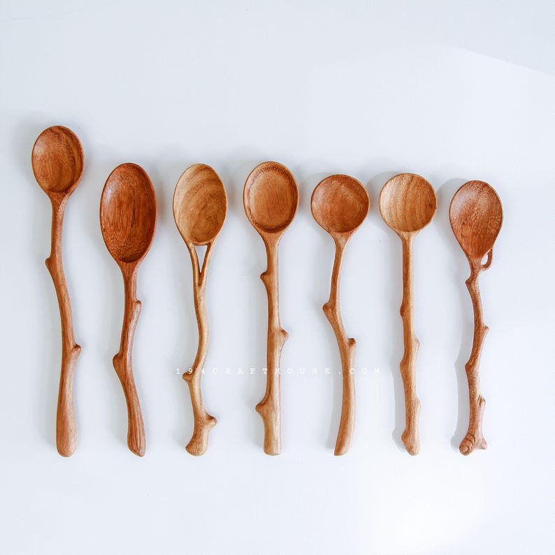 Cuchara de madera con tenedor, regalos personalizados para mamá, papá, amigo, empresa, cumpleaños, compromiso, boda, aniversario, novia. imagen 8