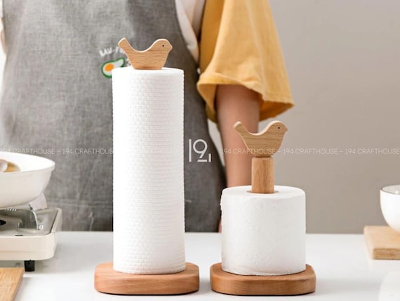 Honey-Can-Do Freestanding Black Paper Towel Holder KCH-09140 - The